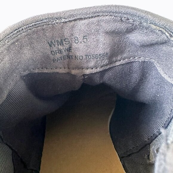 Report Drewe Ankle Booties Sz 8.5 Gray Faux Suede Perforated Y2K Cowgirl Western - Picture 10 of 11